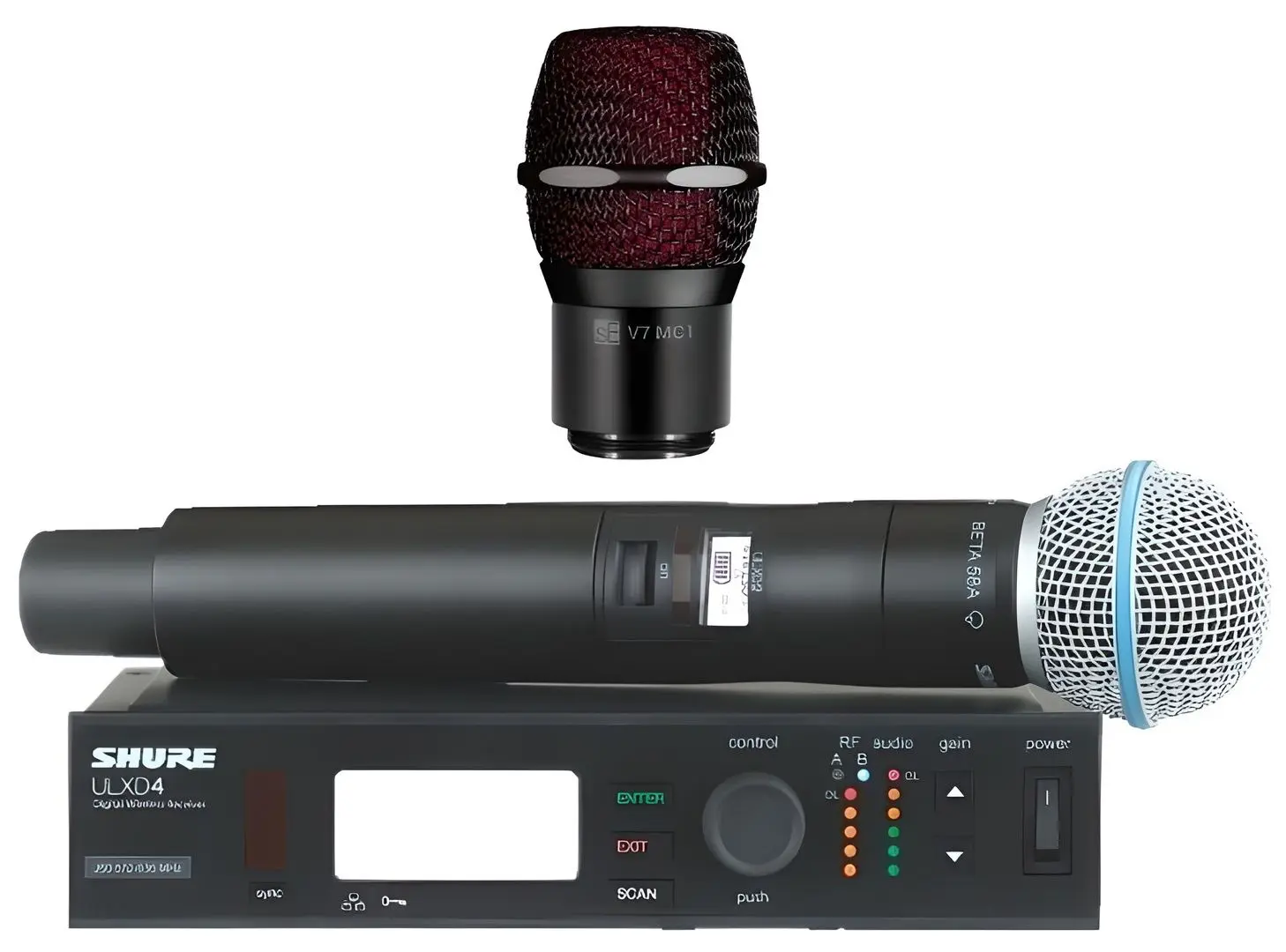 Sistem radio Shure ULXD24/Beta58 V7 (Black)