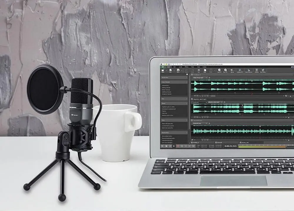 Microfon de masă Tracer Digital USB Pro (Black)