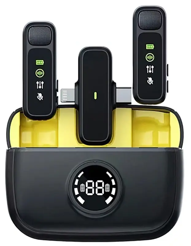 Беспроводной петличный микрофон Wiwu Wi-WM003 (Black)