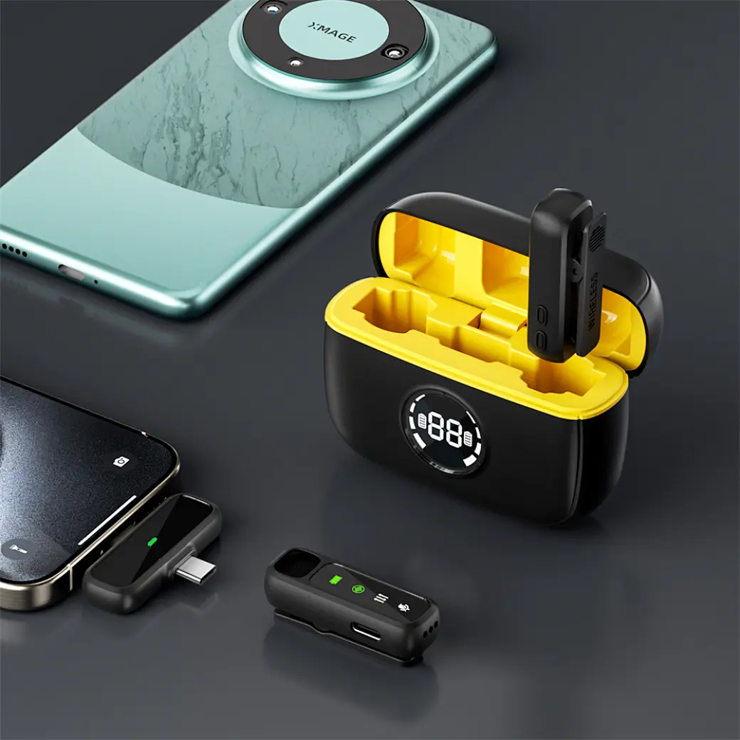 Беспроводной петличный микрофон Wiwu Wi-WM003 (Black)