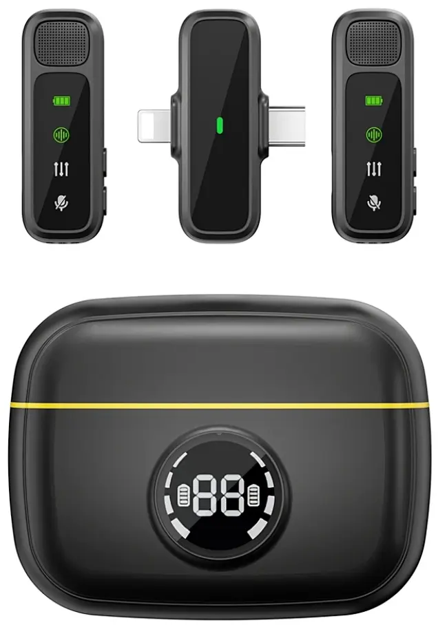 Беспроводной петличный микрофон Wiwu Wi-WM003 (Black)