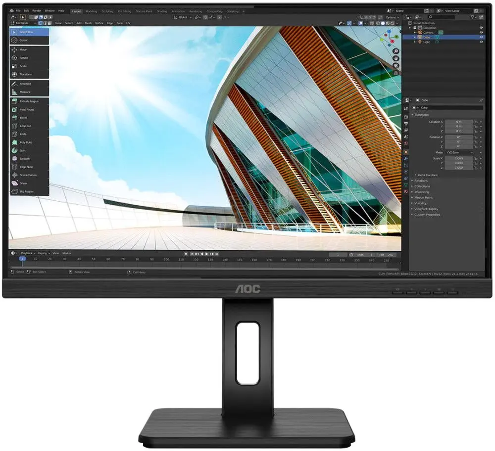 Monitor AOC 27P2Q (Black)