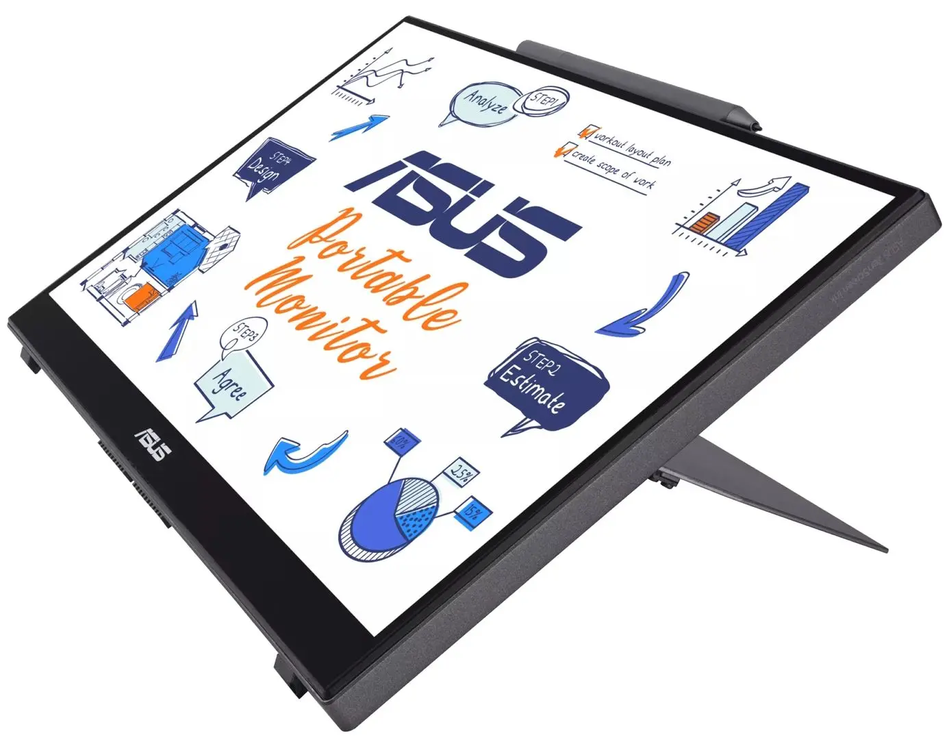 Monitor portabil Asus ZenScreen MB14AHD (Black) - 2