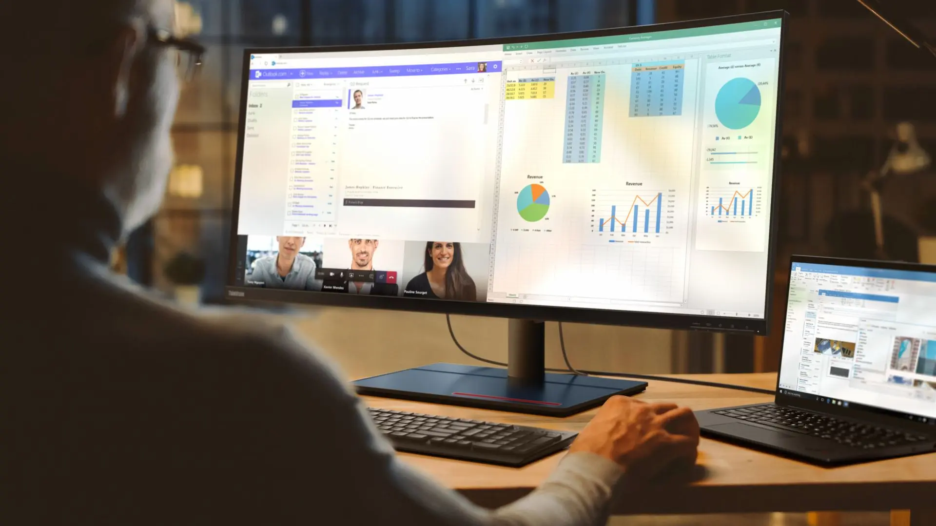 Монитор Lenovo 39.7'' ThinkVision P40w-20 62C1GAT6EU (Black)