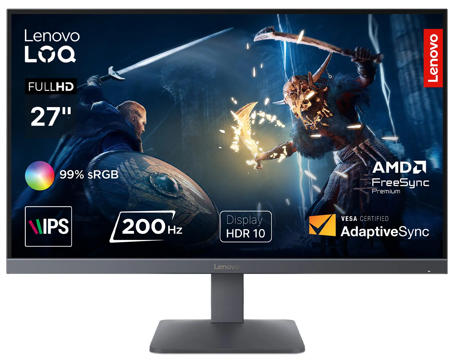 Монитор Lenovo LOQ 27-10 (Black/Gray) - 8