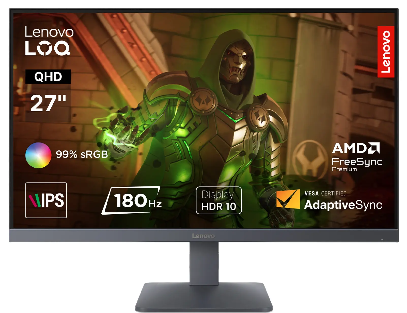 Монитор Lenovo LOQ 27Q-10 (Black/Gray) - 7