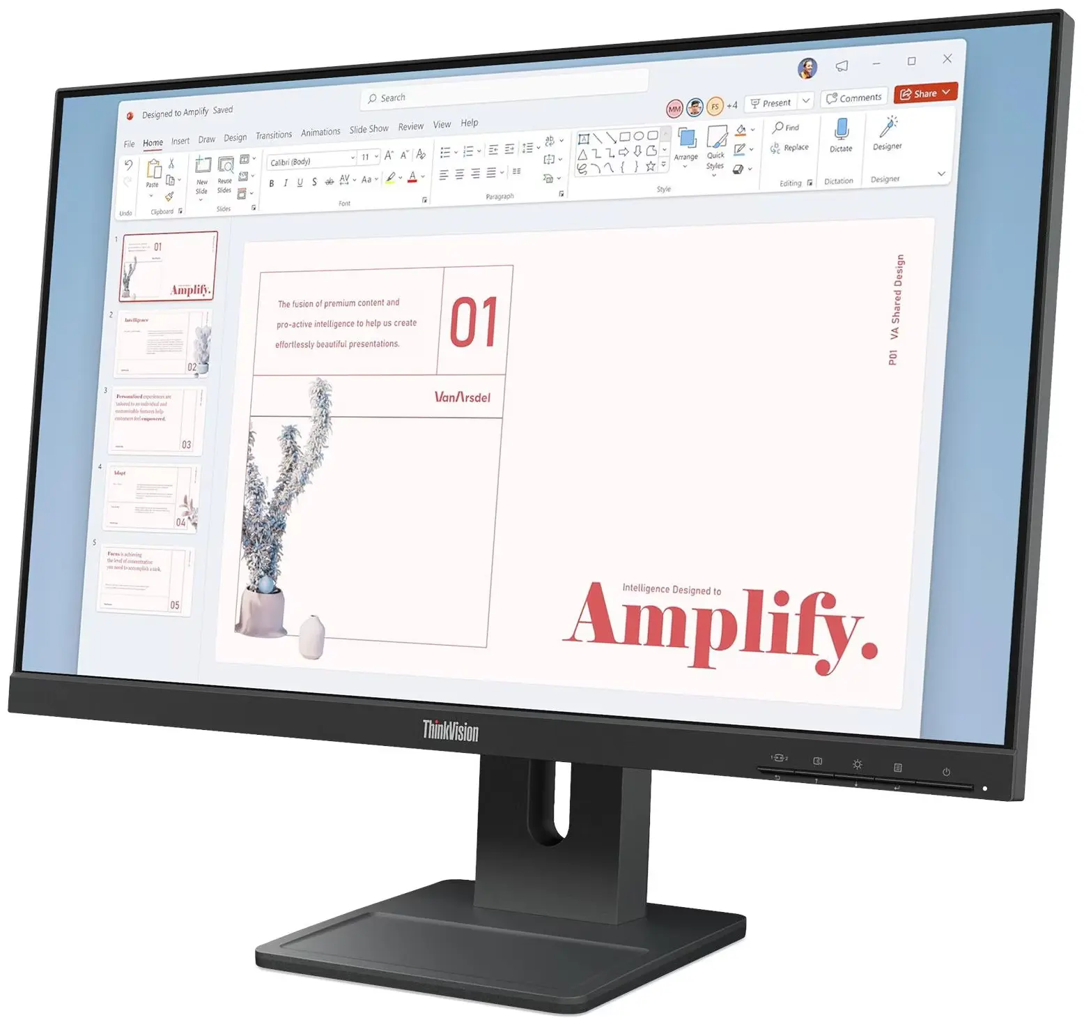 Monitor Lenovo ThinkVision E24-40 (Black) - 3