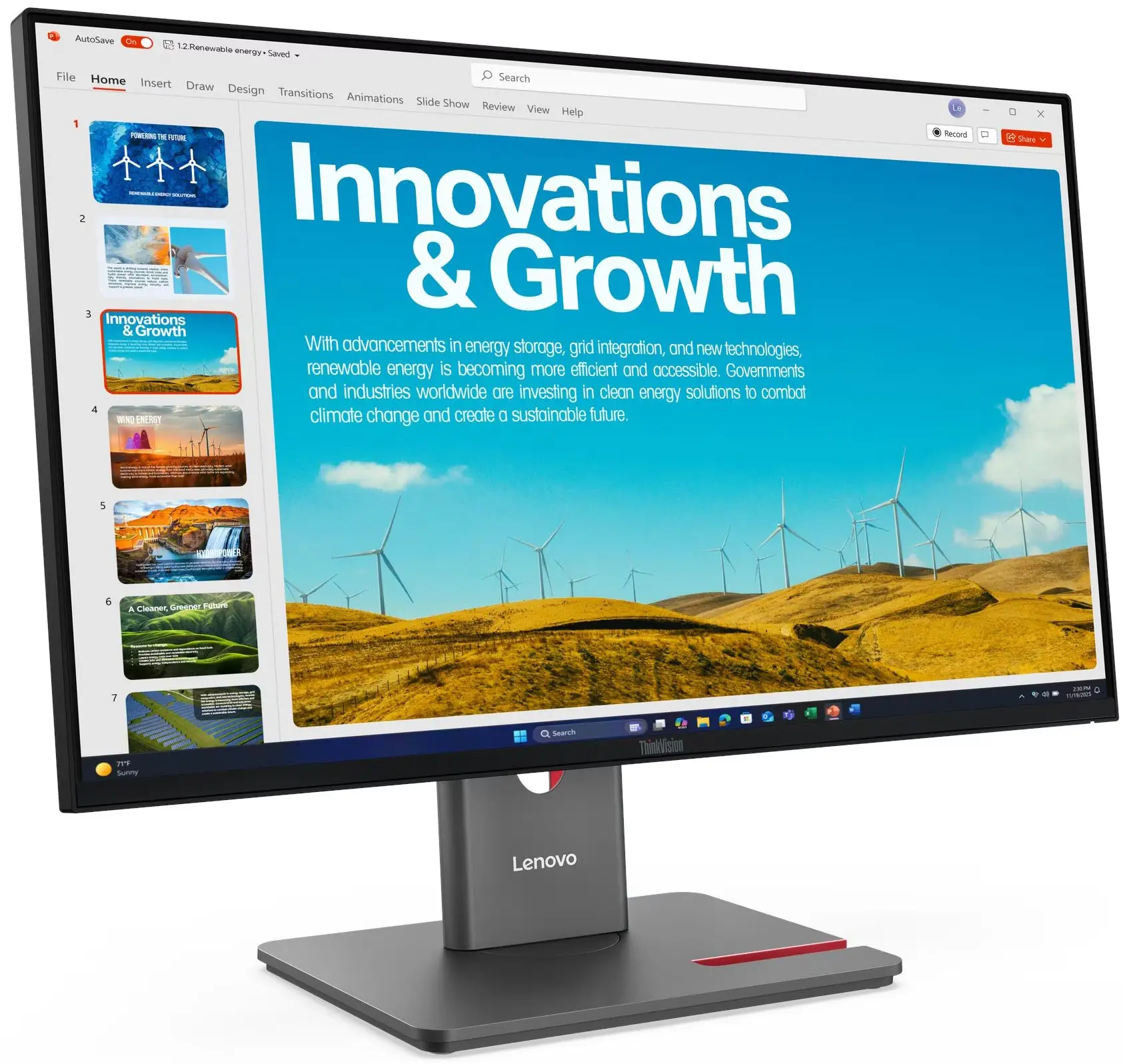 Monitor Lenovo ThinkVision P24QD-40 (Eclipse Black) - 2