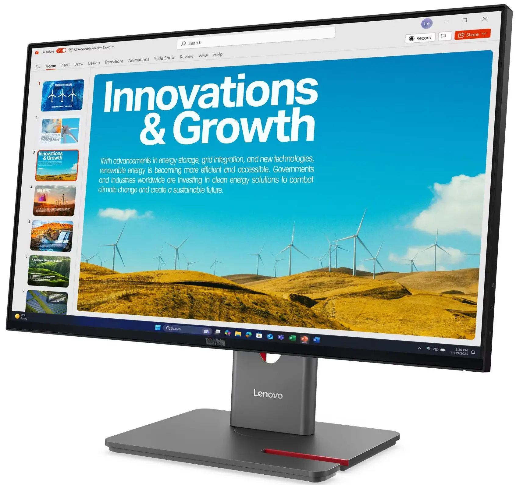 Monitor Lenovo ThinkVision P24QD-40 (Eclipse Black) - 3
