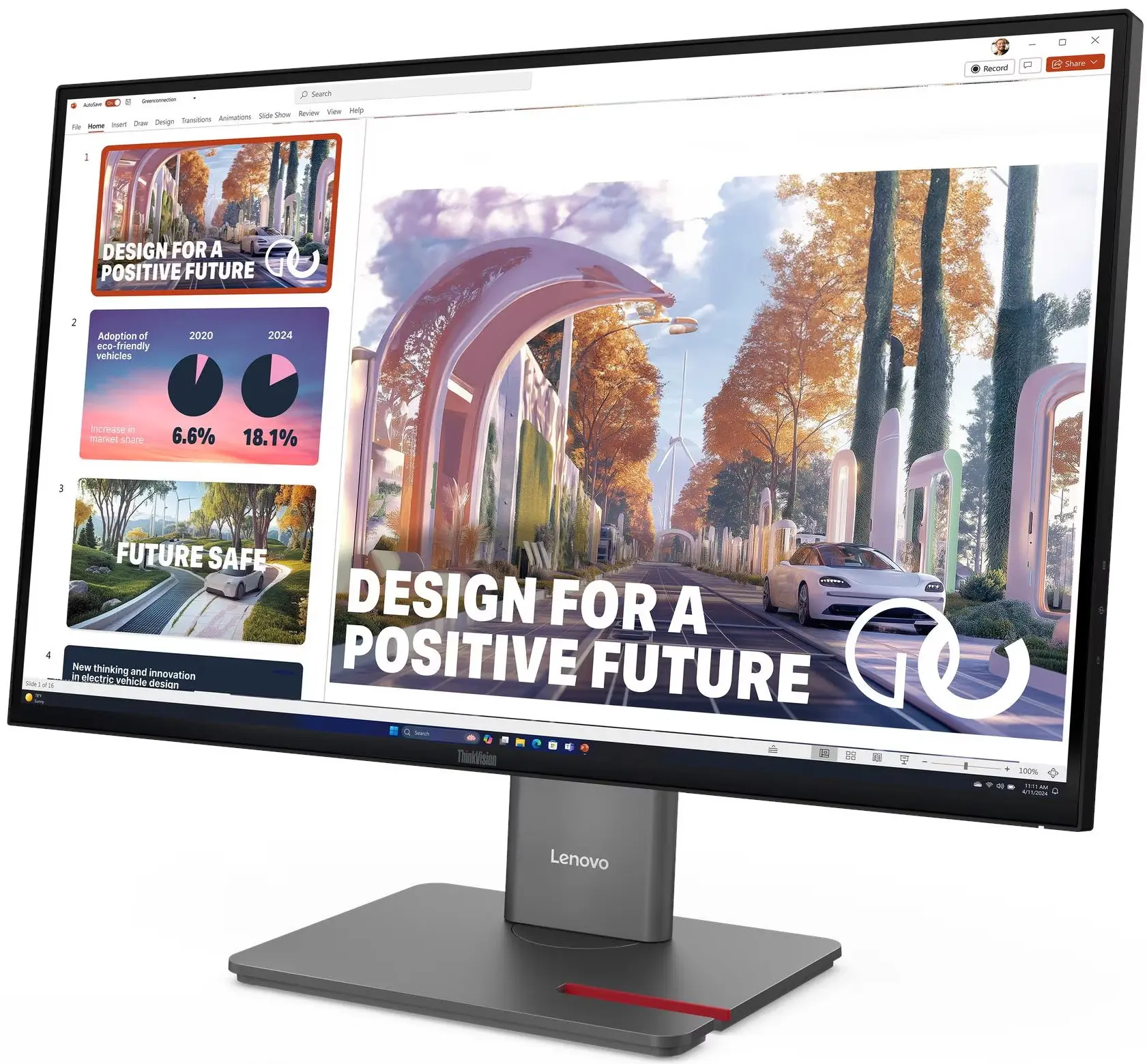 Monitor Lenovo ThinkVision P27QD-40 (Raven Black) - 3