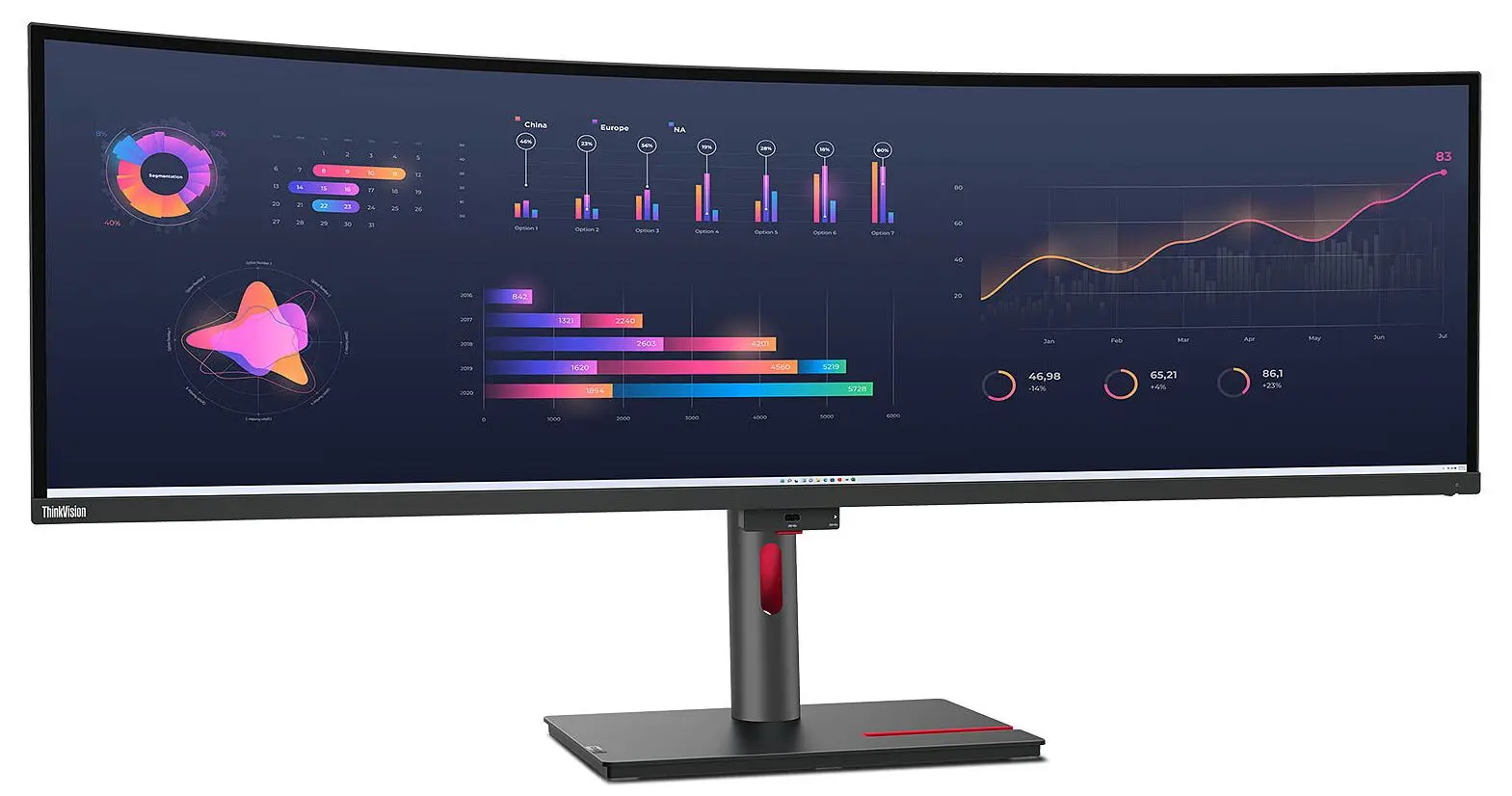 Monitor Lenovo ThinkVision P49w-30 (Black) - 2