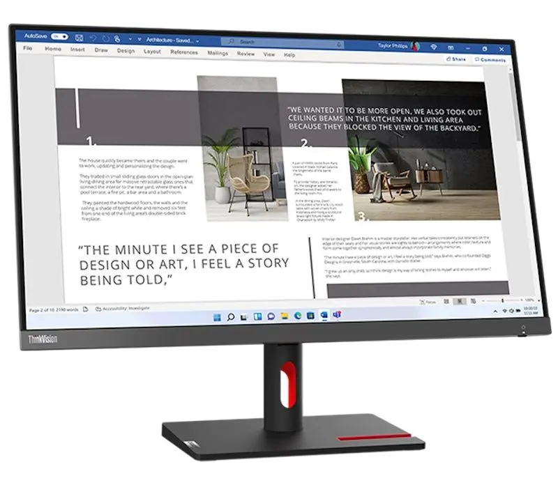 Монитор Lenovo ThinkVision S27i-30 (Storm Grey/Raven Black)