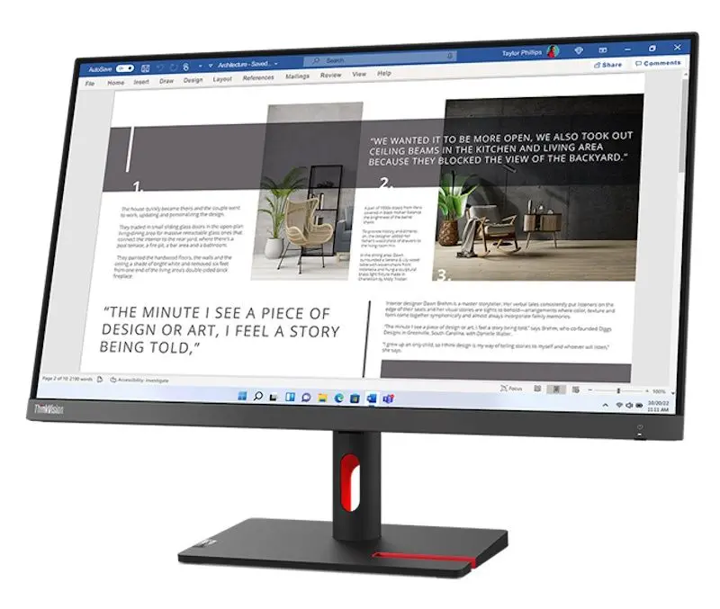 Монитор Lenovo ThinkVision S27i-30 (Storm Grey/Raven Black)