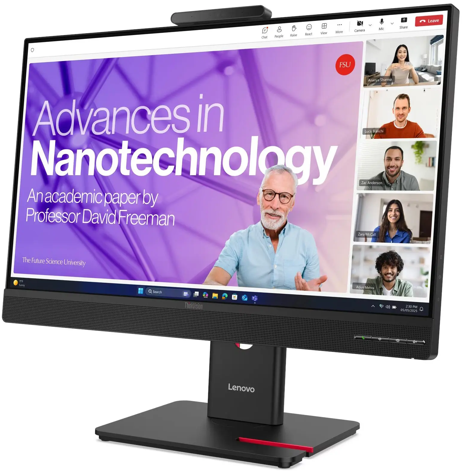 Monitor Lenovo ThinkVision T24-4v (Black) - 3