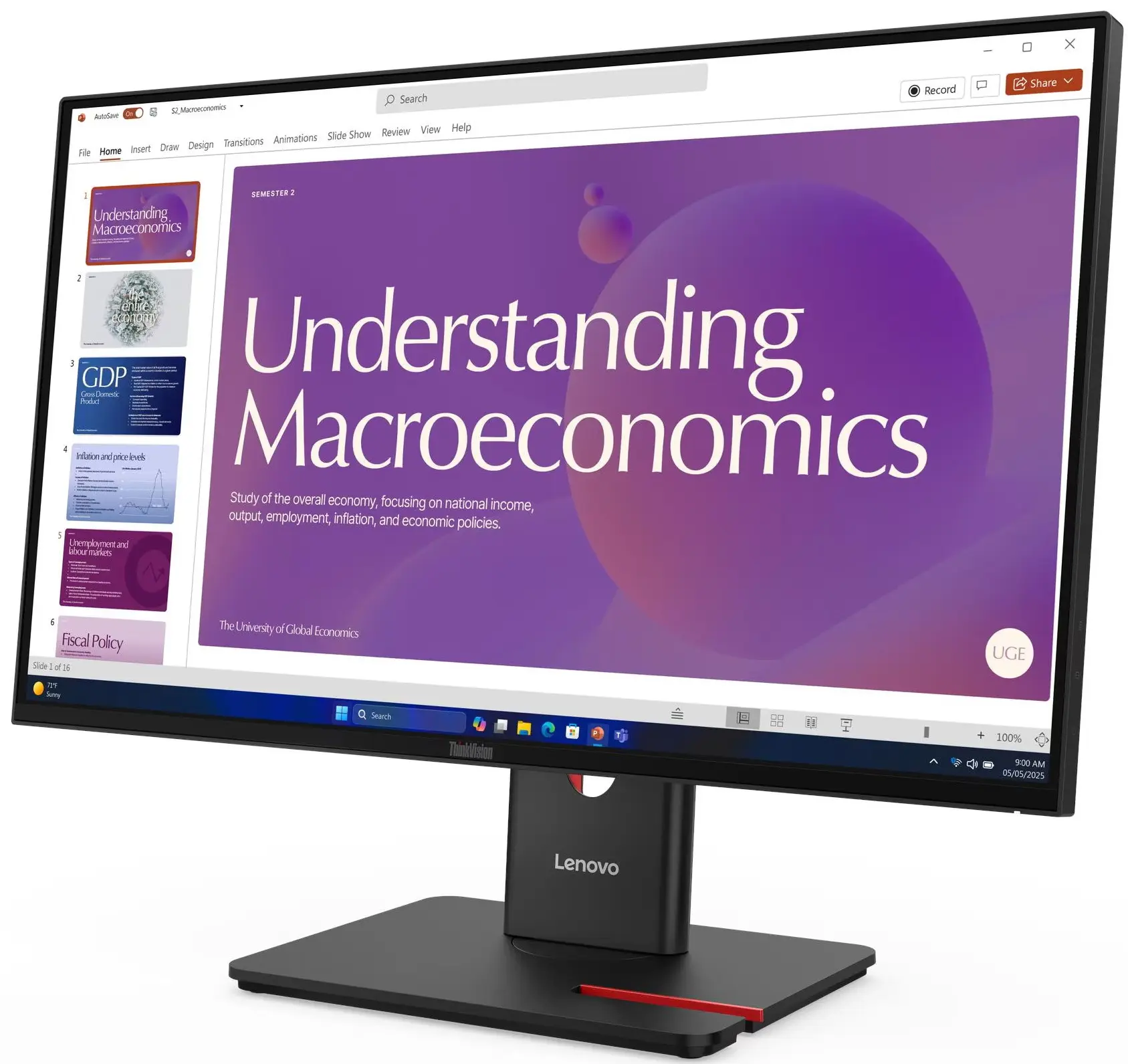Монитор Lenovo ThinkVision T24D-40 (Eclipse Black)