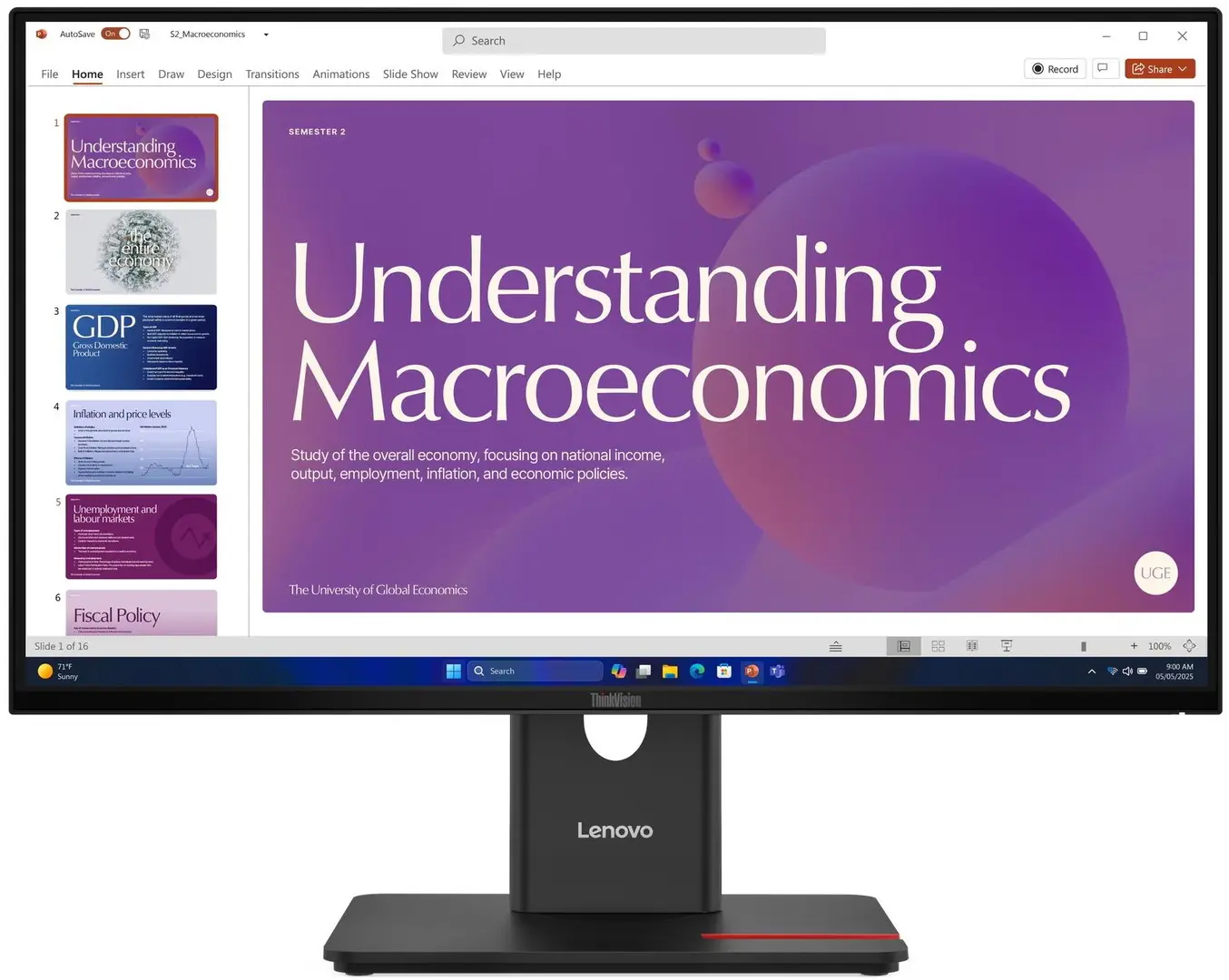 Монитор Lenovo ThinkVision T24D-40 (Eclipse Black)