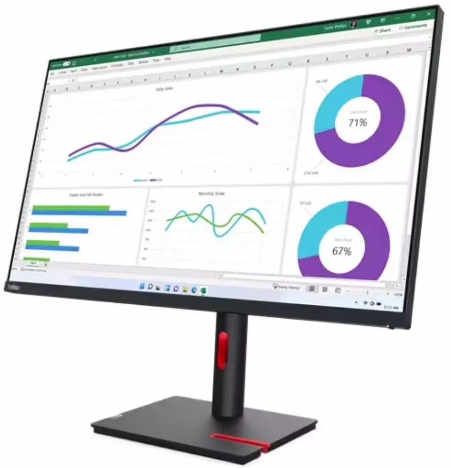 Monitor Lenovo ThinkVision T32h-30 (Raven Black) - 8