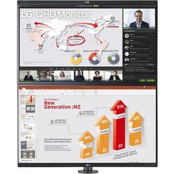 Monitor LG Ergo Dual 27QP88DP-BS (Black) Thumb