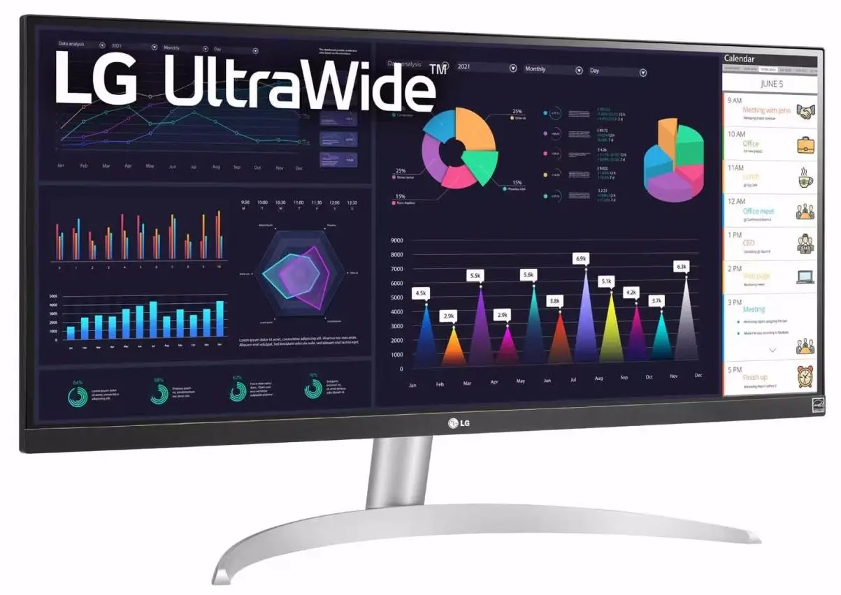 Monitor LG UltraWide 29WQ600-W (White) - 5