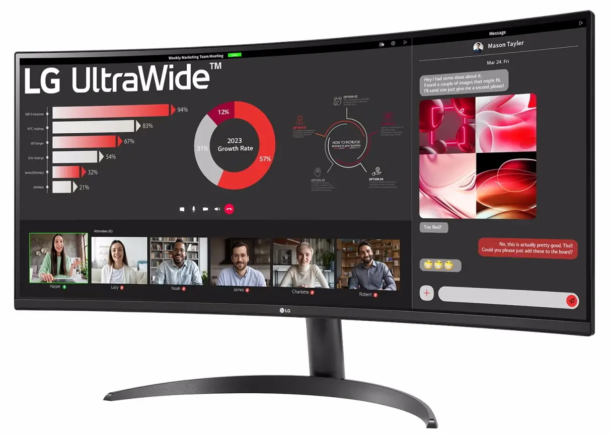 Monitor LG UltraWide 34WR50QK-B.AEU (Black)