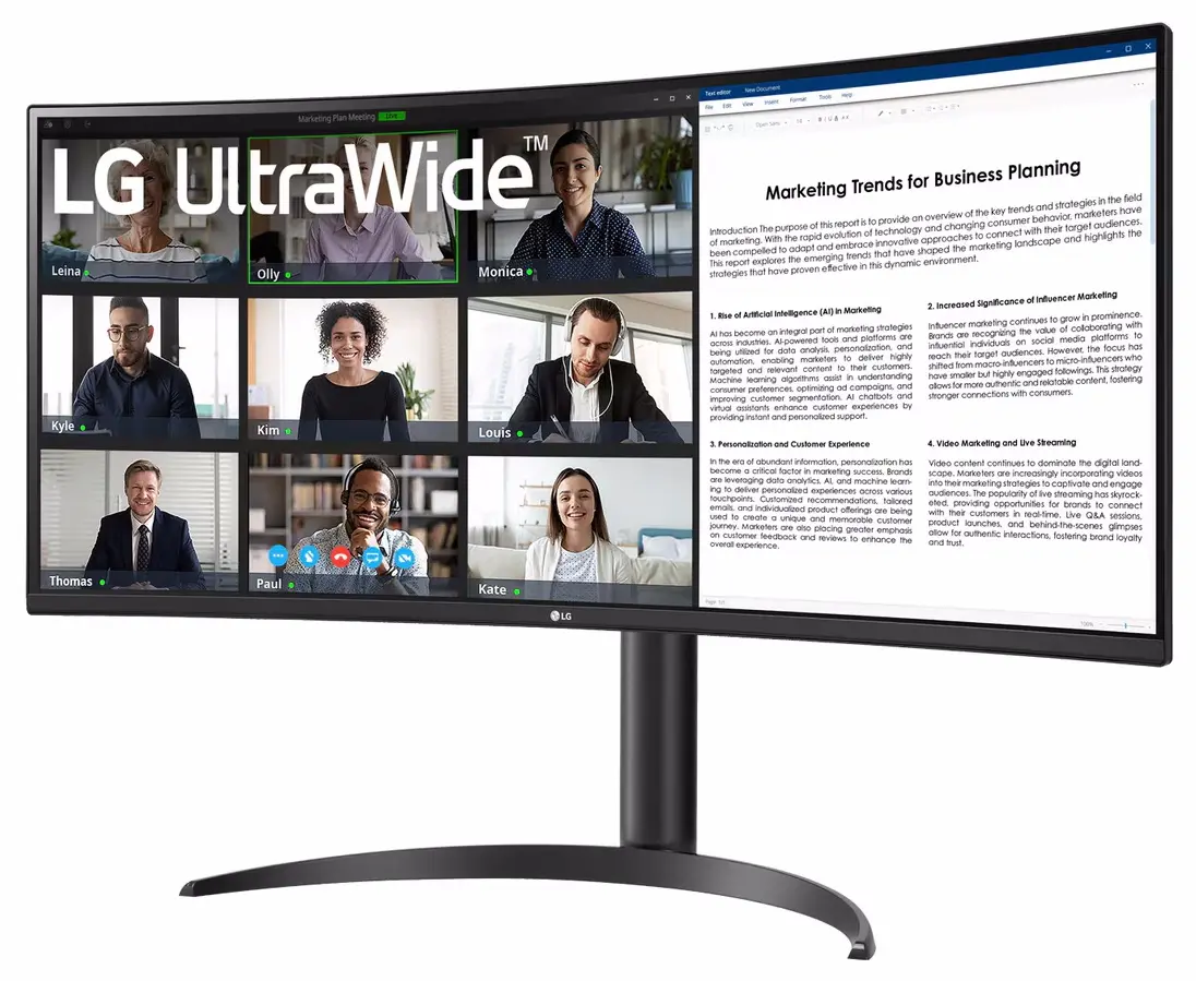 Монитор LG UltraWide 34WR55QK-B.AEU (Black)