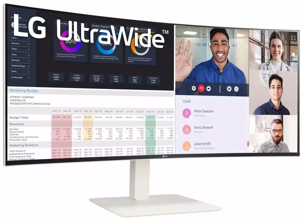 Монитор LG UltraWide 38WR85QC-W (White)