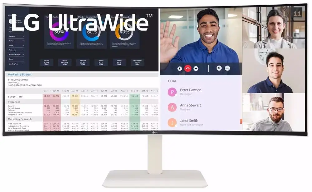 Монитор LG UltraWide 38WR85QC-W (White)