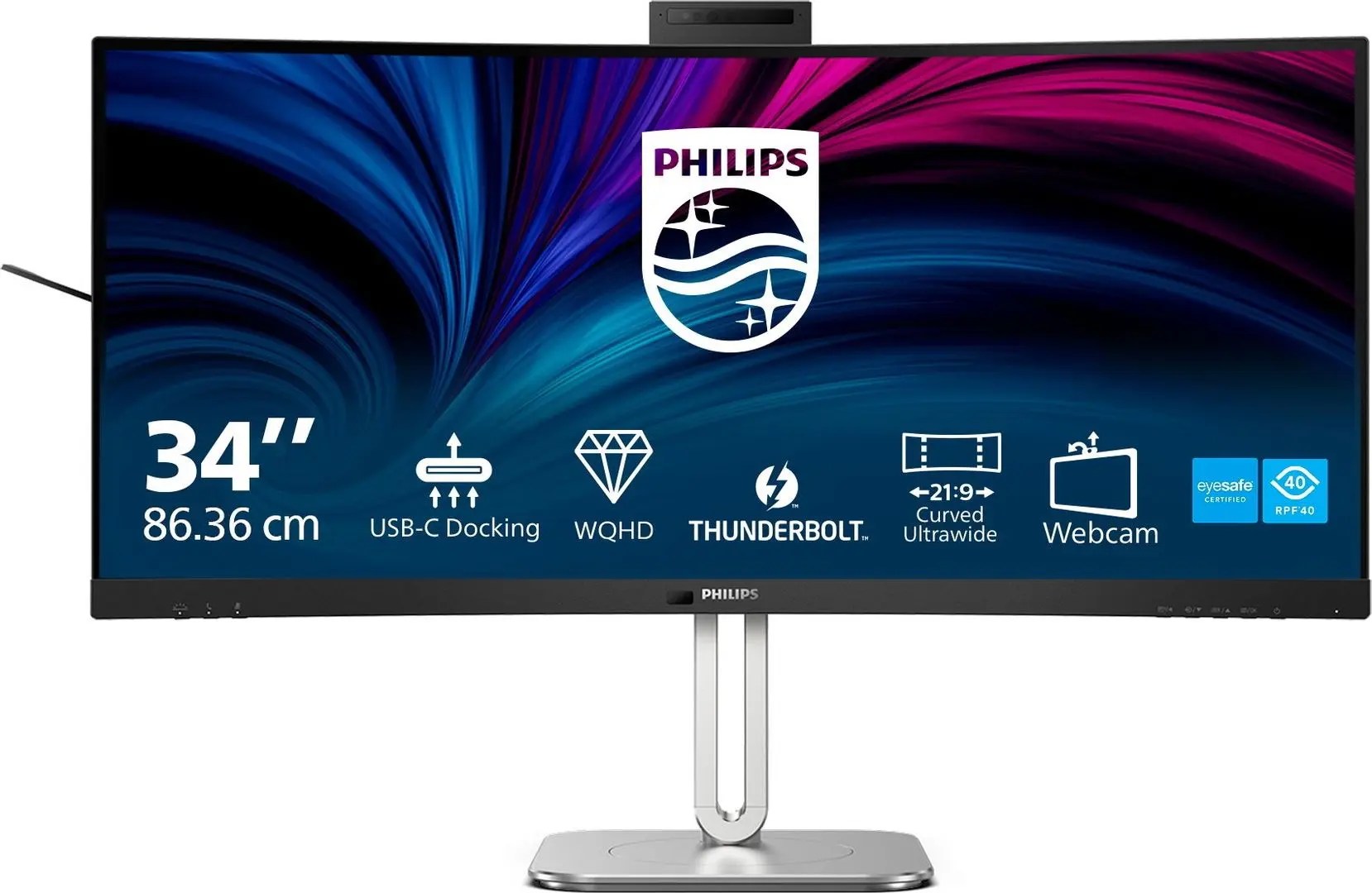 Monitor Philips 34B2U6603CH/00 (Black/Silver)