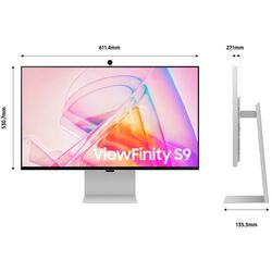 Monitor Samsung ViewFinity S9 LS27C902PAIXUA (Silver) Thumb