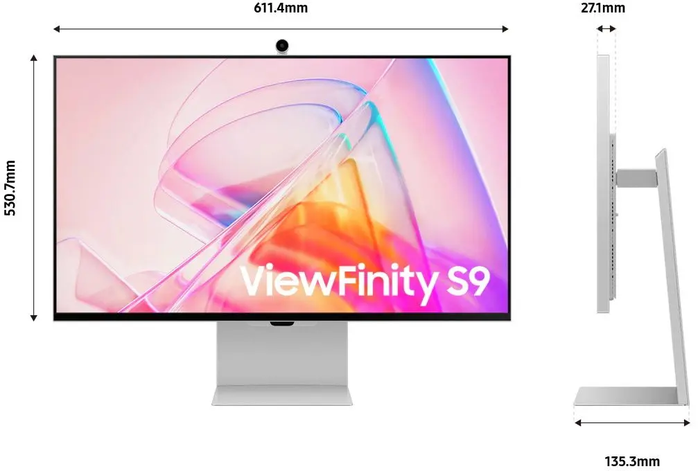 Monitor Samsung ViewFinity S9 LS27C902PAIXUA (Silver)