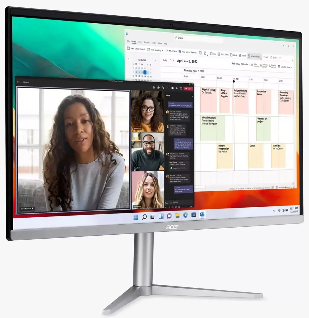 Моноблок Acer Aspire C24-1300 AMD Ryzen 3 7320U 8GB DDR5/256GB SSD (Black) - 2