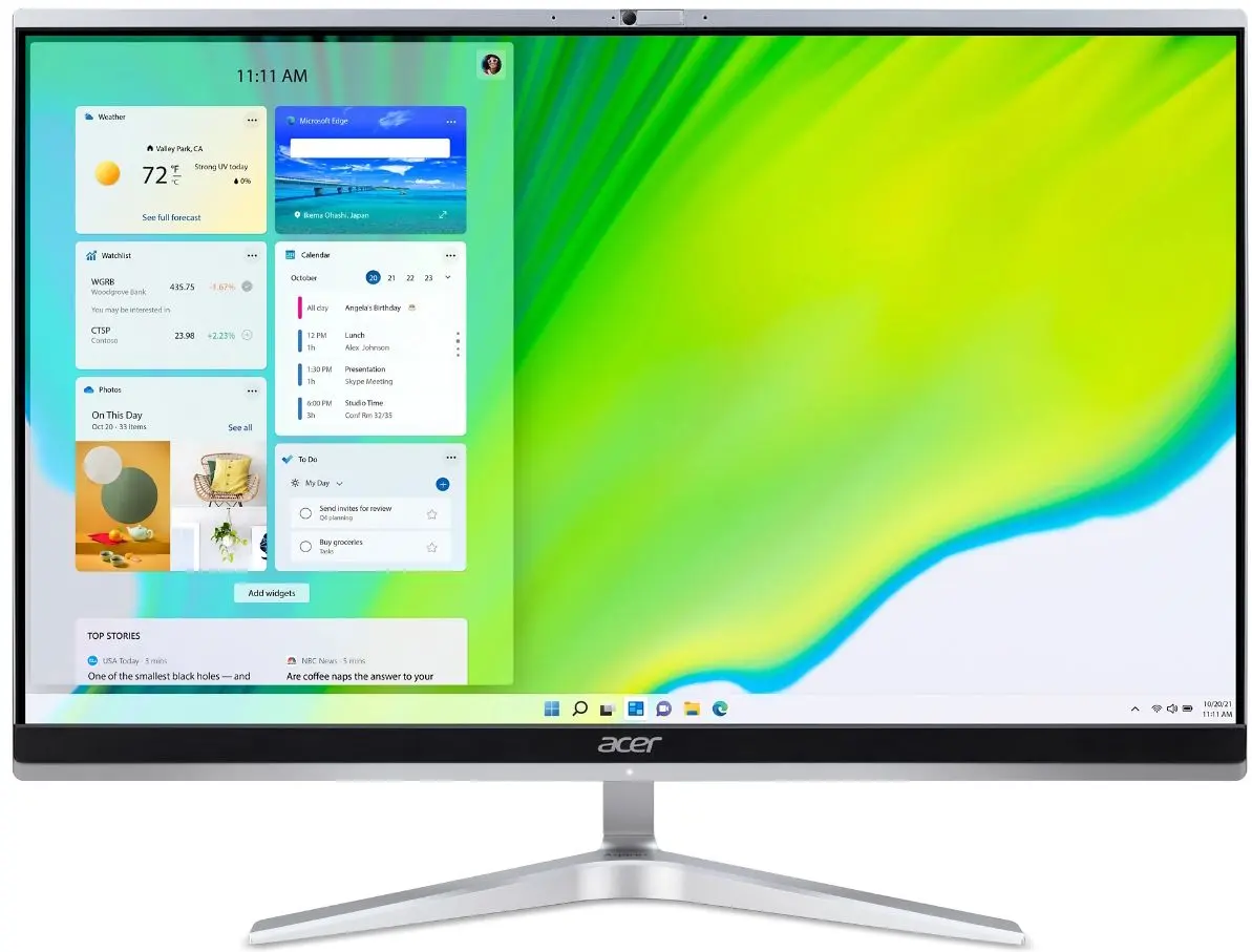 Моноблок Acer Aspire C24-1650 Intel Core i5-1135G7 8GB DDR4/512GB SSD W11H (Silver)