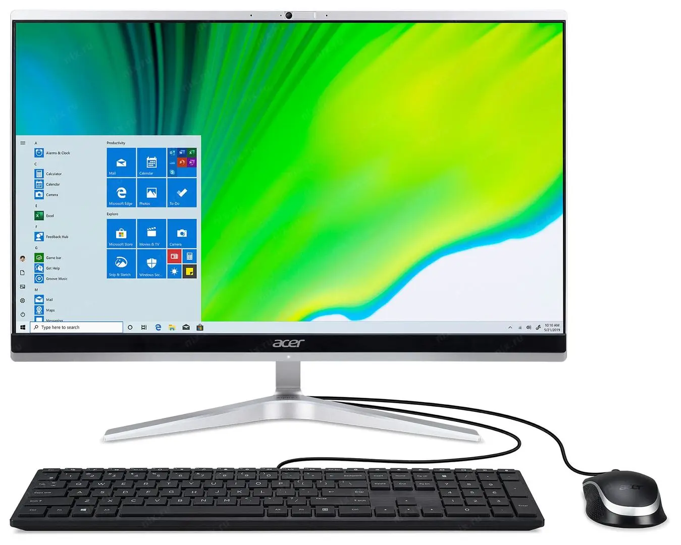 Моноблок Acer C22-1650 Intel Core i5-1135G7 8GB DDR4/256GB SSD (Silver)