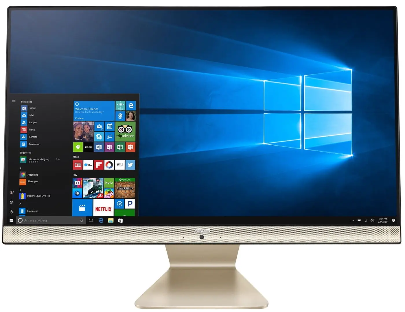 Моноблок Asus AiO V241 Intel Pentium Gold 7505 4GB DDR4/128GB SSD (Black/Gold)