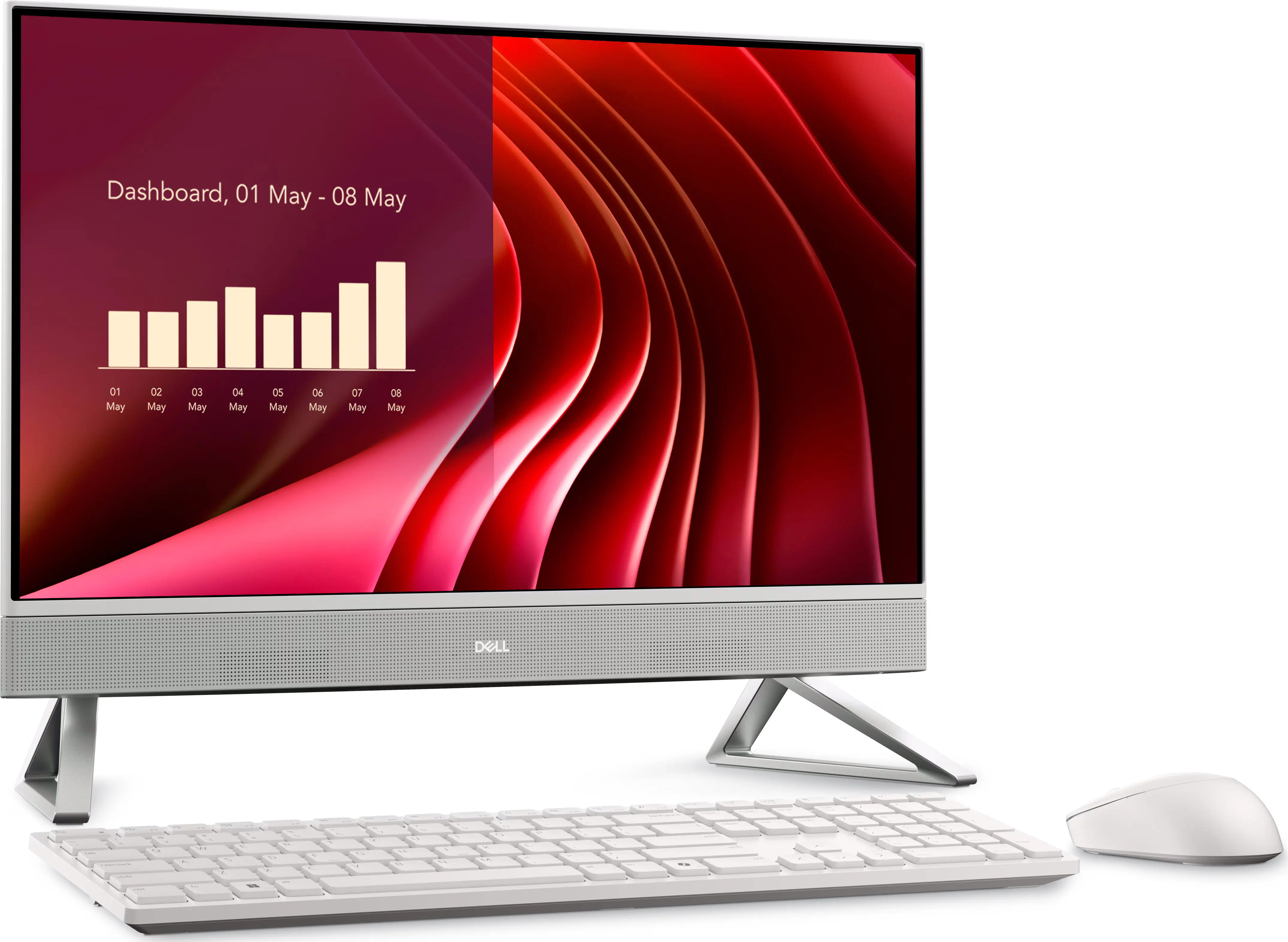 Моноблок Dell EC24250 Intel Core i5-1334U 16GB DDR5/512GB SSD W11P (White)