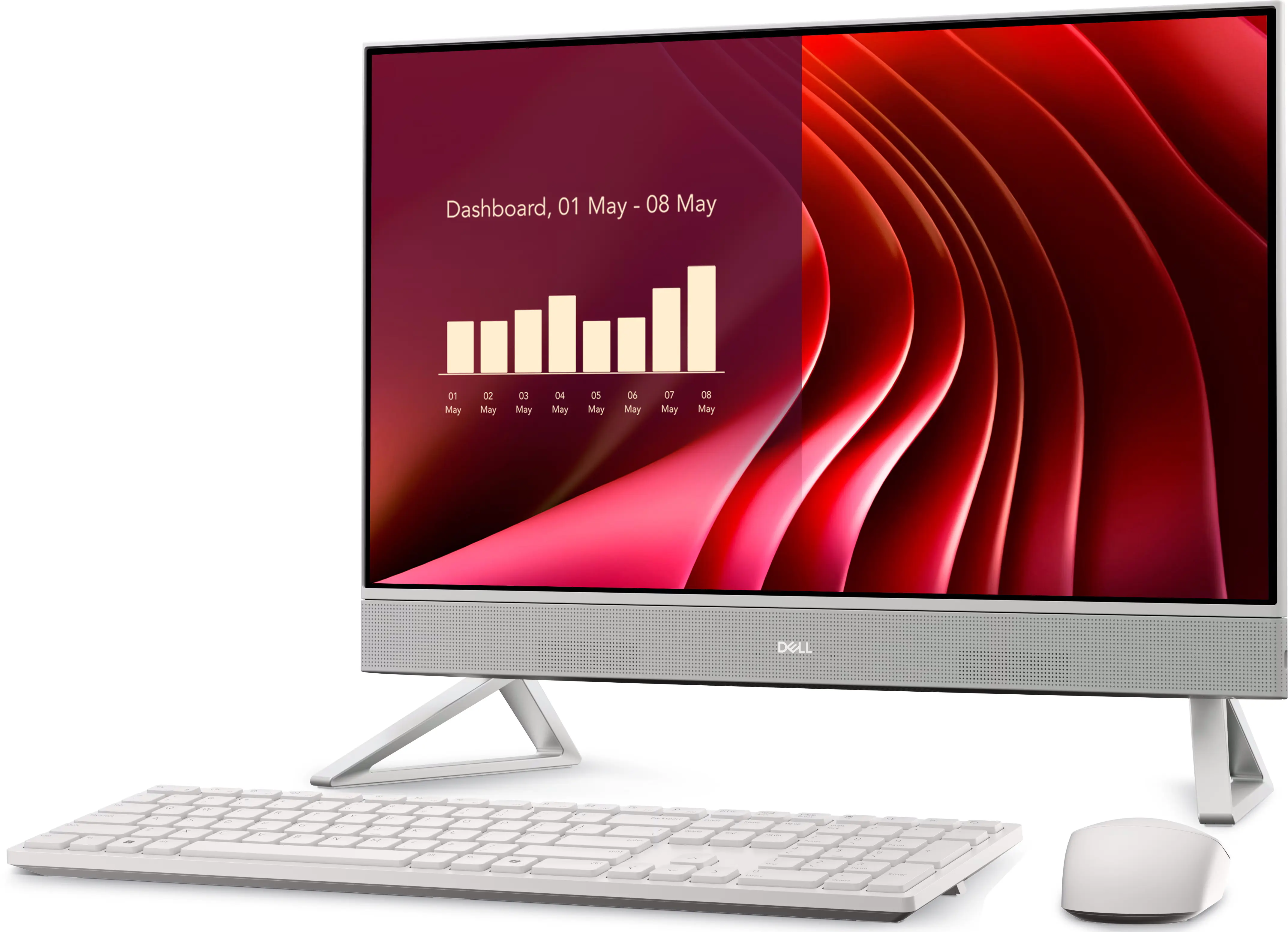 All in one Dell EC24250 Intel Core Ultra 7 150U 16GB DDR5/1TB SSD W11P (White) - 3