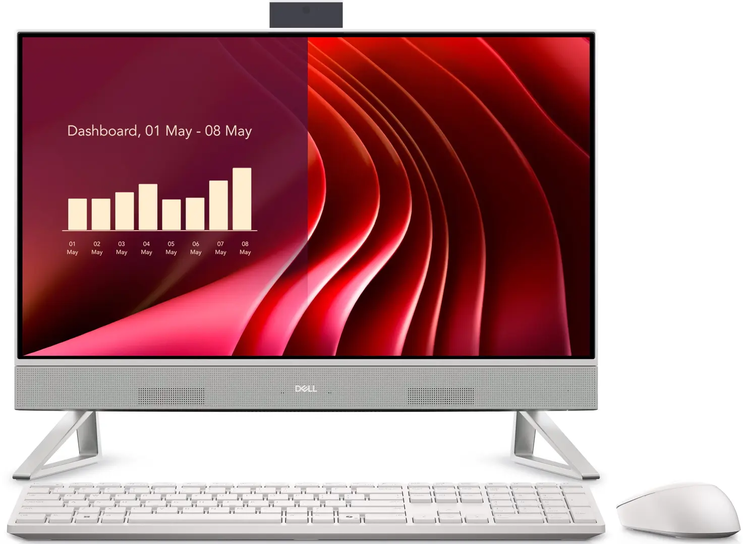 All in one Dell EC24250 Intel Core Ultra 7 150U 16GB DDR5/1TB SSD W11P (White)