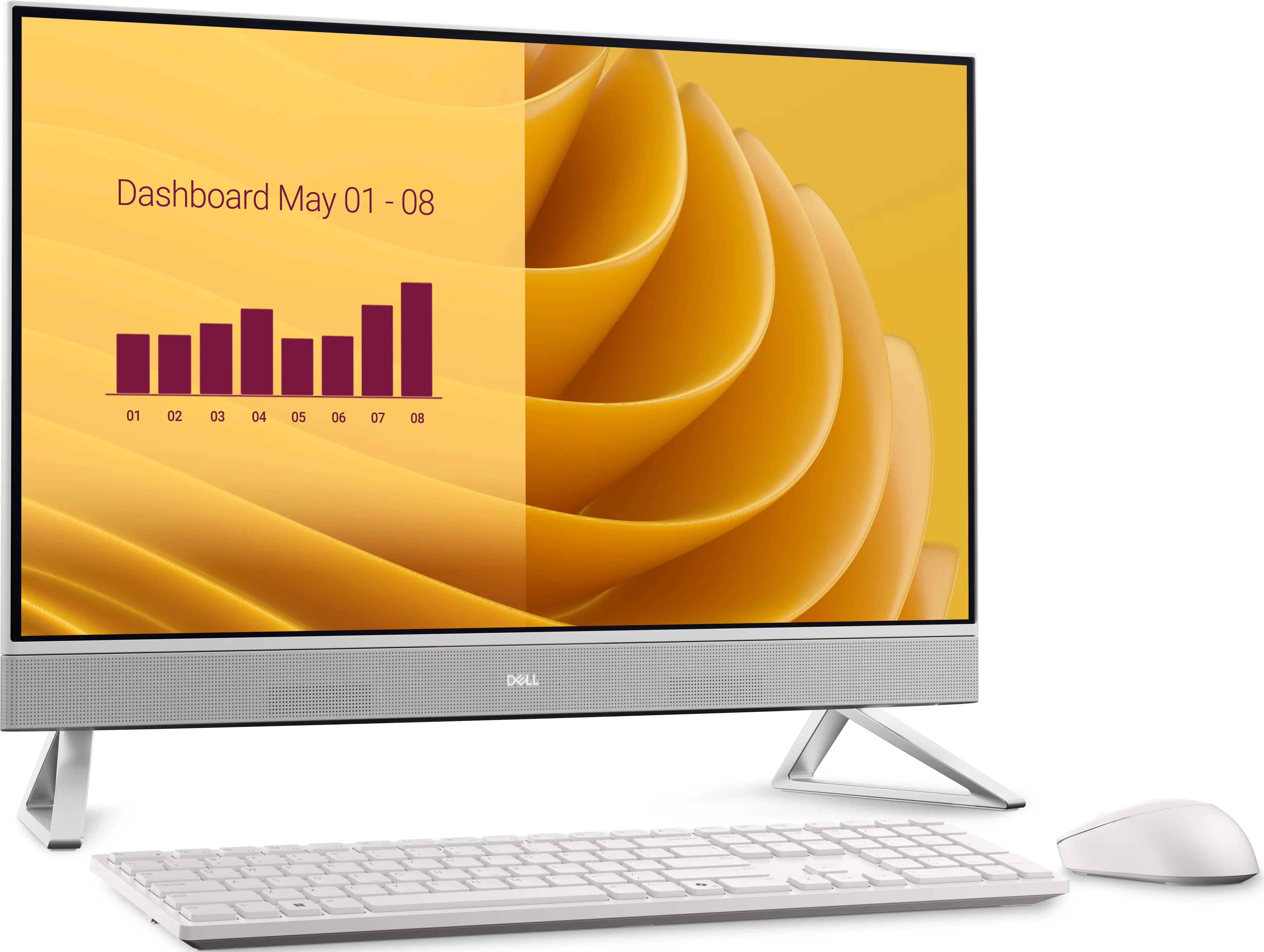 Моноблок Dell EC27250 Intel Core i5-1334U 32GB DDR5/512GB SSD W11P (White)