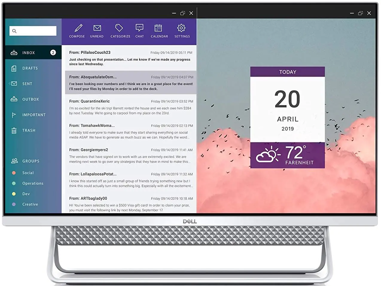 Моноблок Dell Inspiron Arch 24-5400 Intel Core i5-1135G7 8GB/256GB SSD/1TB HDD (Silver)
