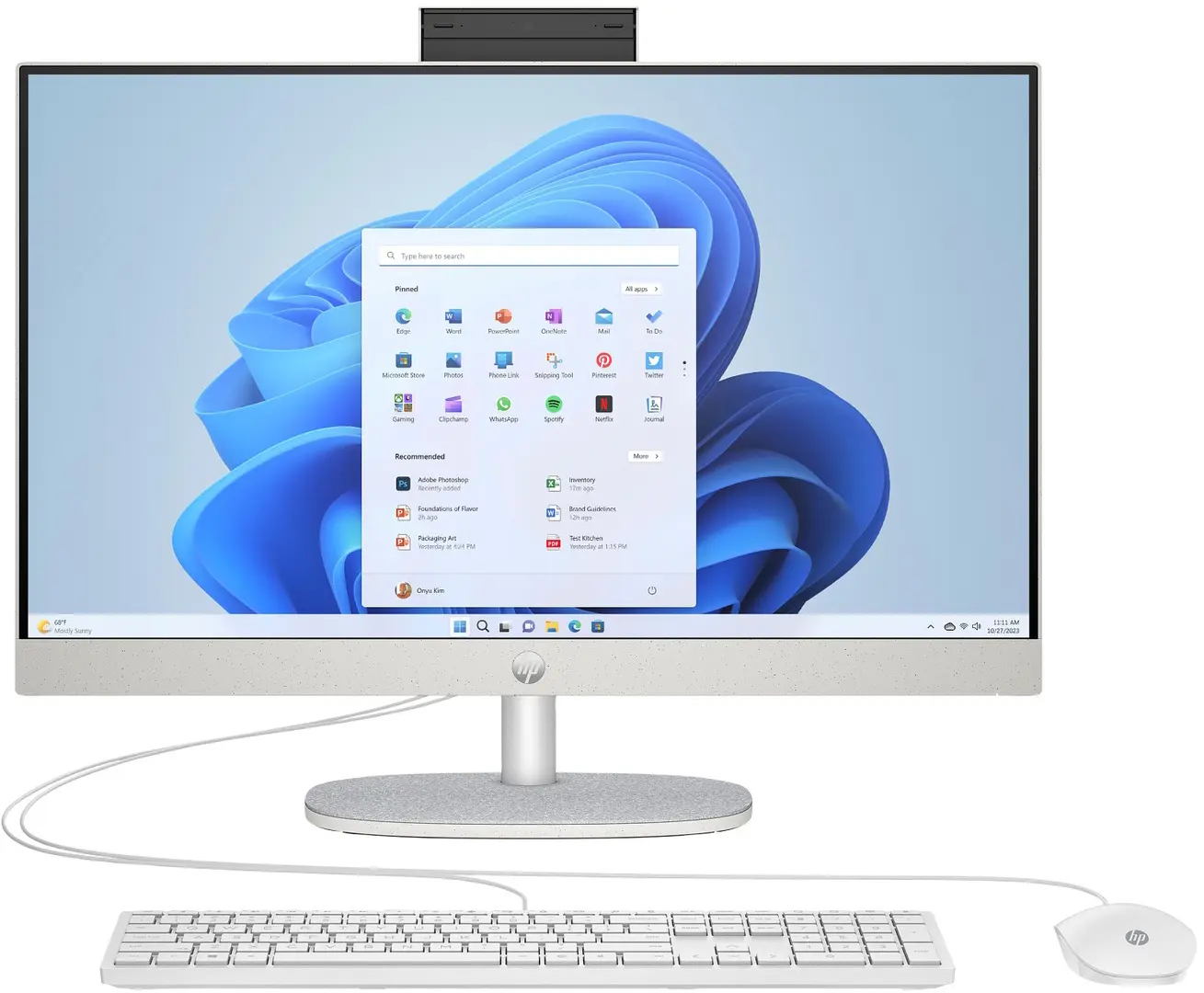 All in one HP 24-cr0076ci Intel Core i3-1315U 8GB DDR4/512GB SSD (Shell White)