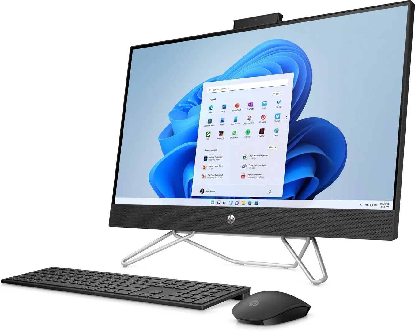 All in one HP 27-cb0109nw AMD Ryzen 5 5500U 8GB DDR4/512GB SSD (Black)