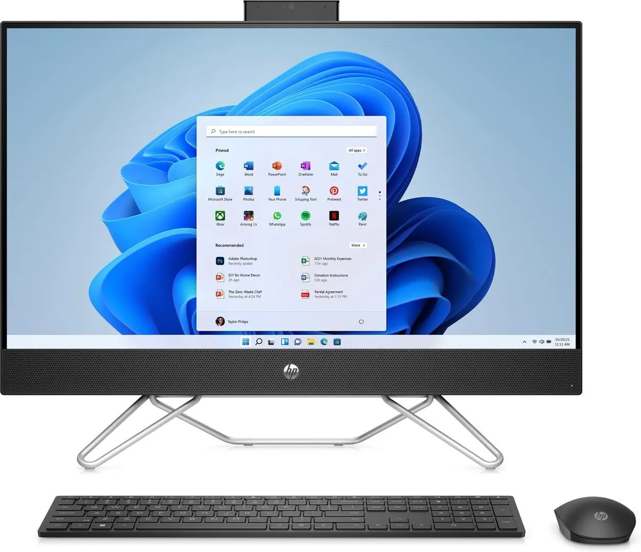 All in one HP 27-cb0109nw AMD Ryzen 5 5500U 8GB DDR4/512GB SSD (Black)