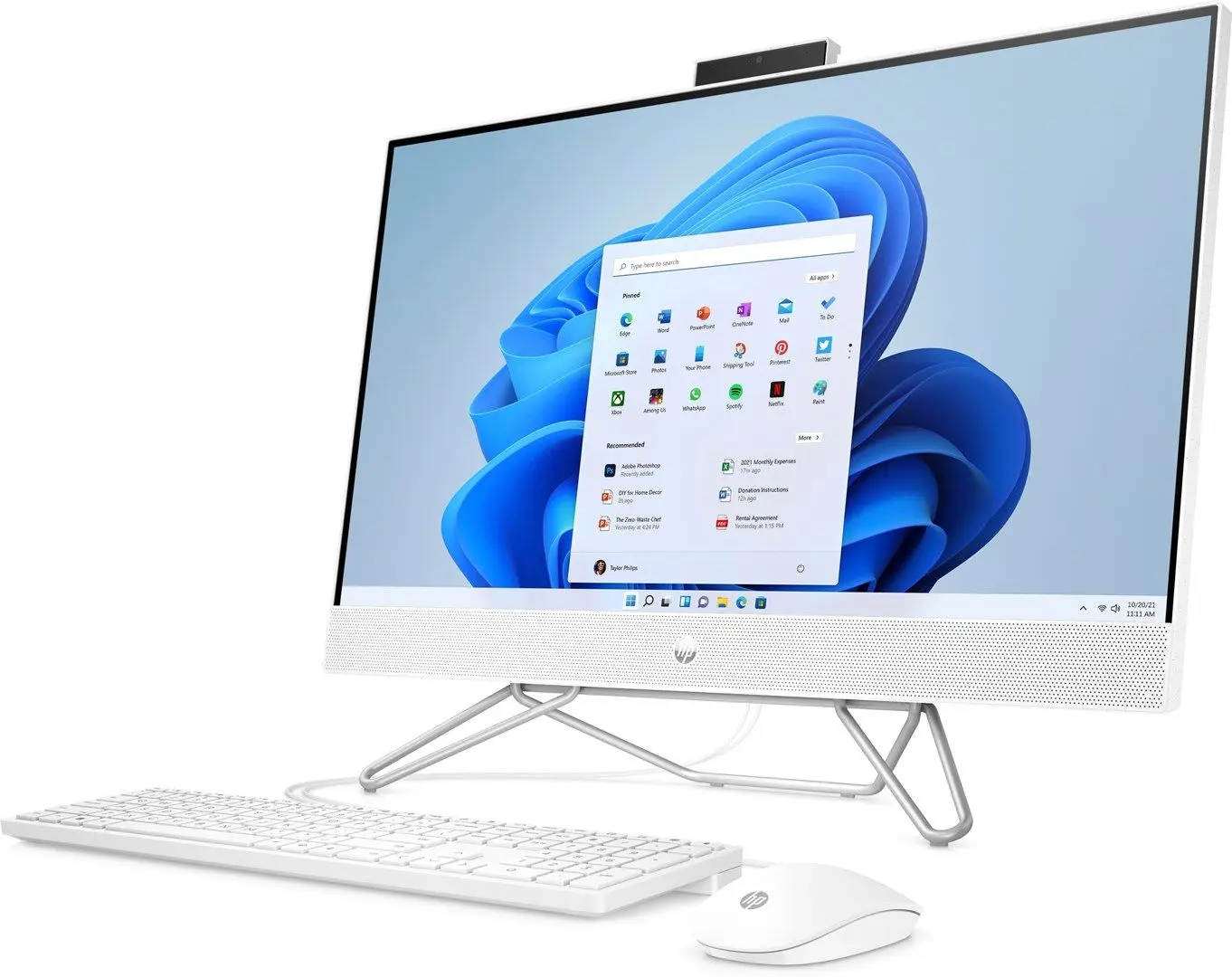 All in one HP 27-cb0139nw AMD Ryzen 5 5500U 16GB DDR4/512GB SSD (White)
