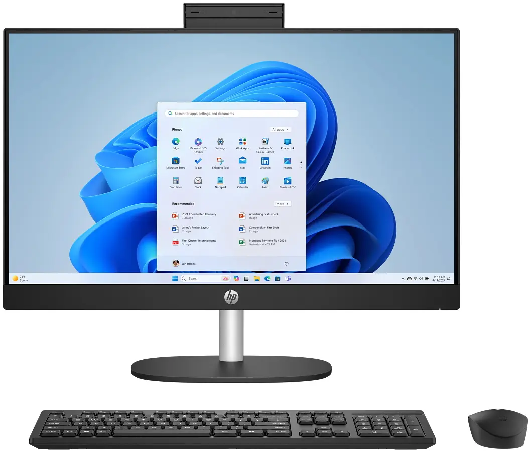 All in one HP 27-cr0042ci AMD Ryzen 5 7520U 16GB DDR5/512GB SSD (Black)