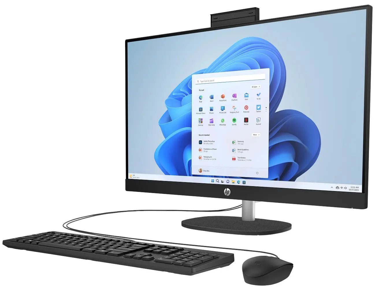 All in one HP 27-cr1005ci Intel Core Ultra 7 155U 16GB DDR5/512GB SSD (Black)