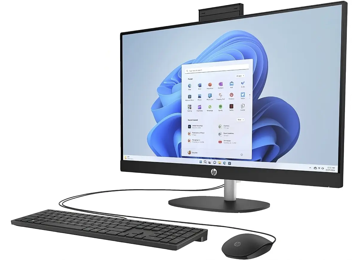 All in one HP OmniStudio 24-cu0102ci Intel Core 3 100U 12GB/512GB FreeDOS (Black) - 2