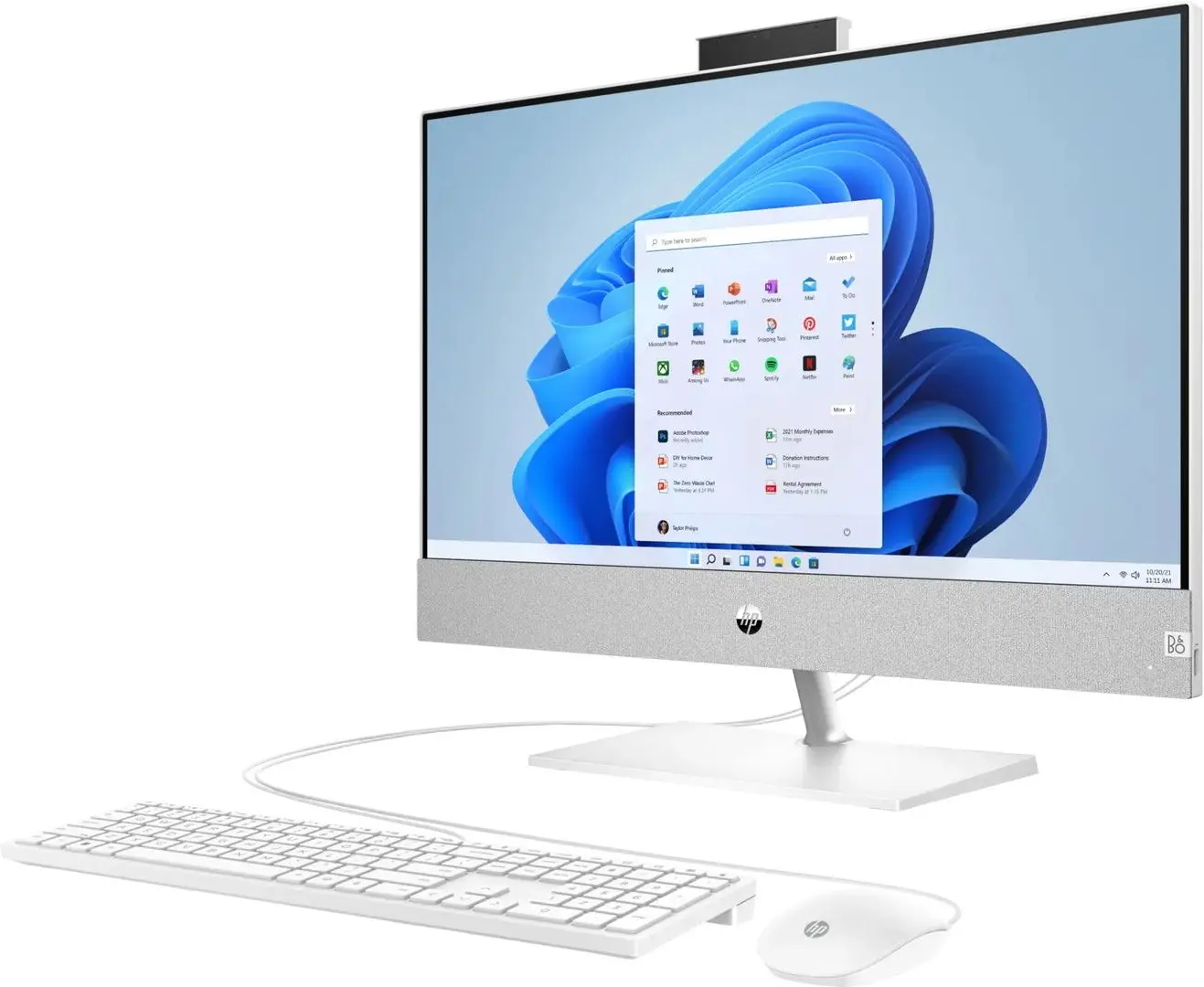 Моноблок HP Pavilion 24-ca0024ur AMD Ryzen 3 5300U 8GB DDR4/512GB SSD (White) - 2