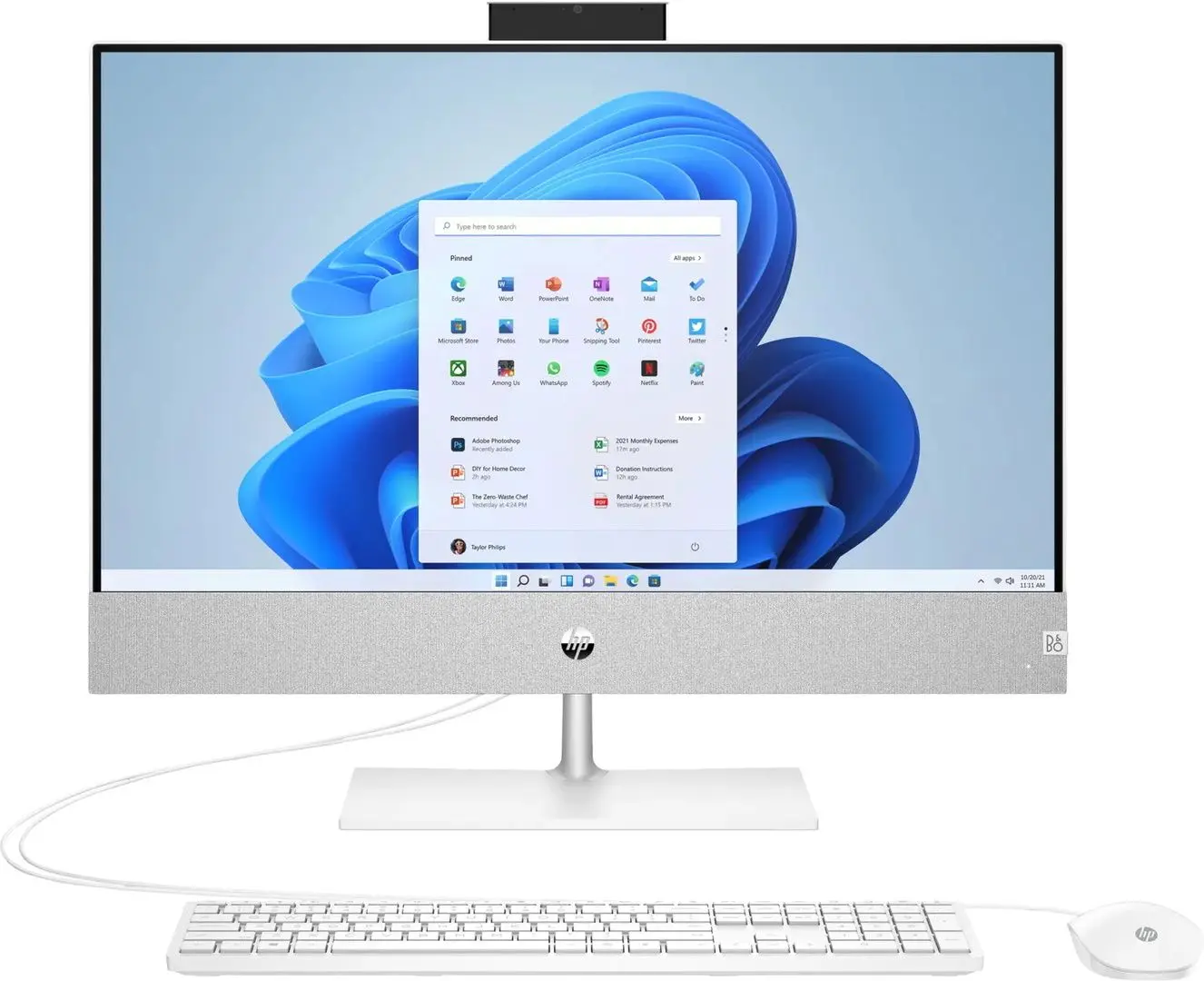 Моноблок HP Pavilion 24-ca0024ur AMD Ryzen 3 5300U 8GB DDR4/512GB SSD (White)