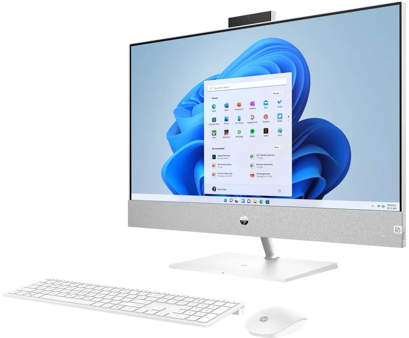 Моноблок HP Pavilion 27 AMD Ryzen 3 5300U 8GB DDR4/512GB SSD (Silver)