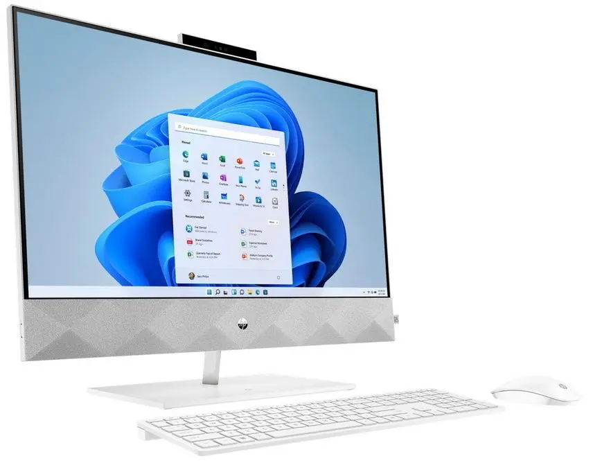 Моноблок HP Pavilion AiO 27-ca0019ur Ryzen 5 5500U 16GB DDR4/512GB SSD (White)